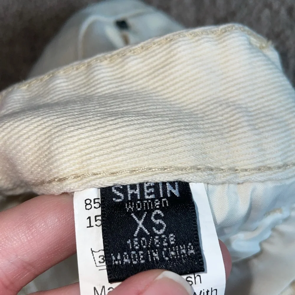Beige / Cream High Waisted Pants - Picture 5 of 5